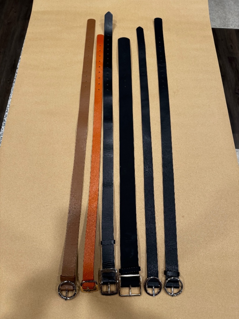 6 various belts